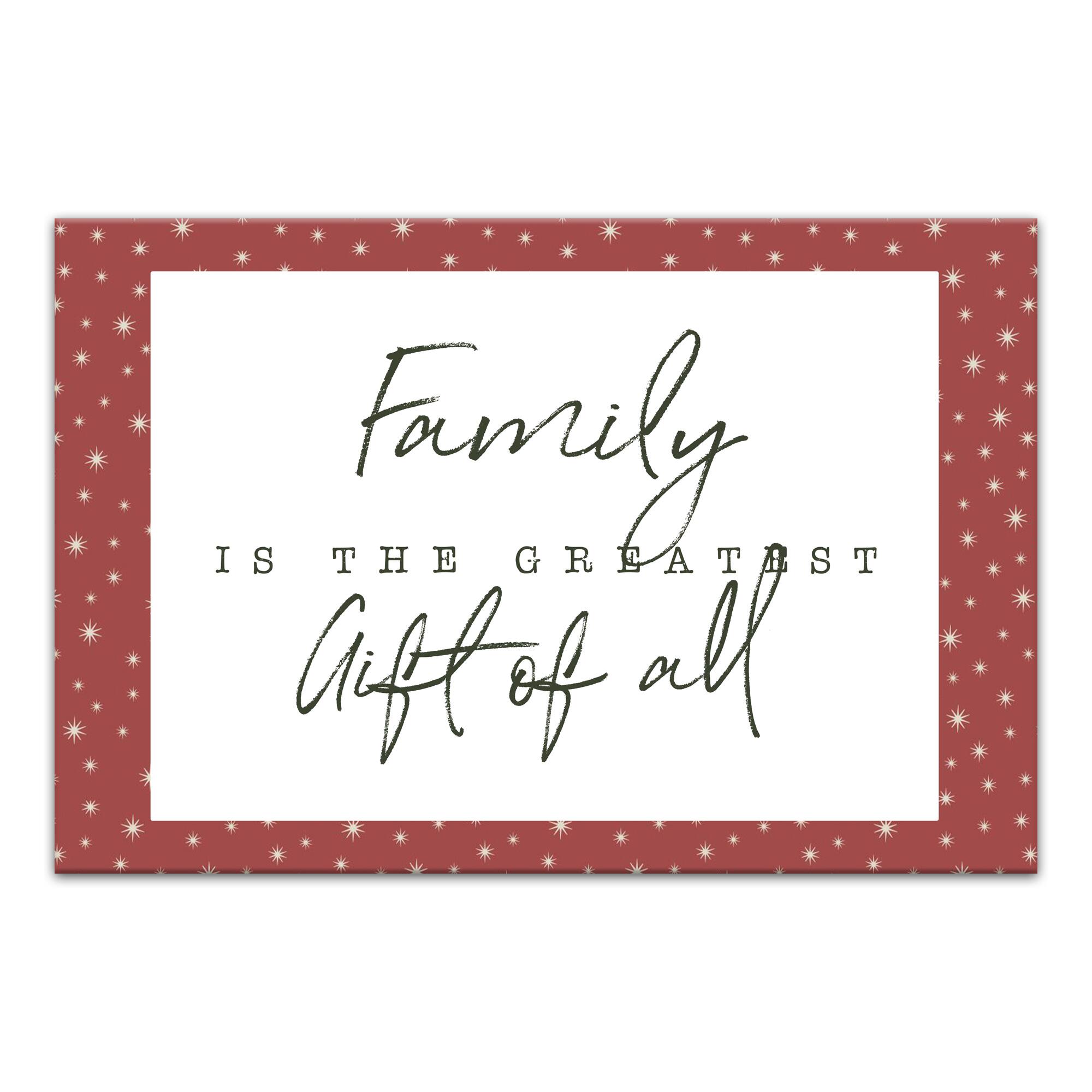 Family Greatest Gift Twinkle Canvas Wall Art